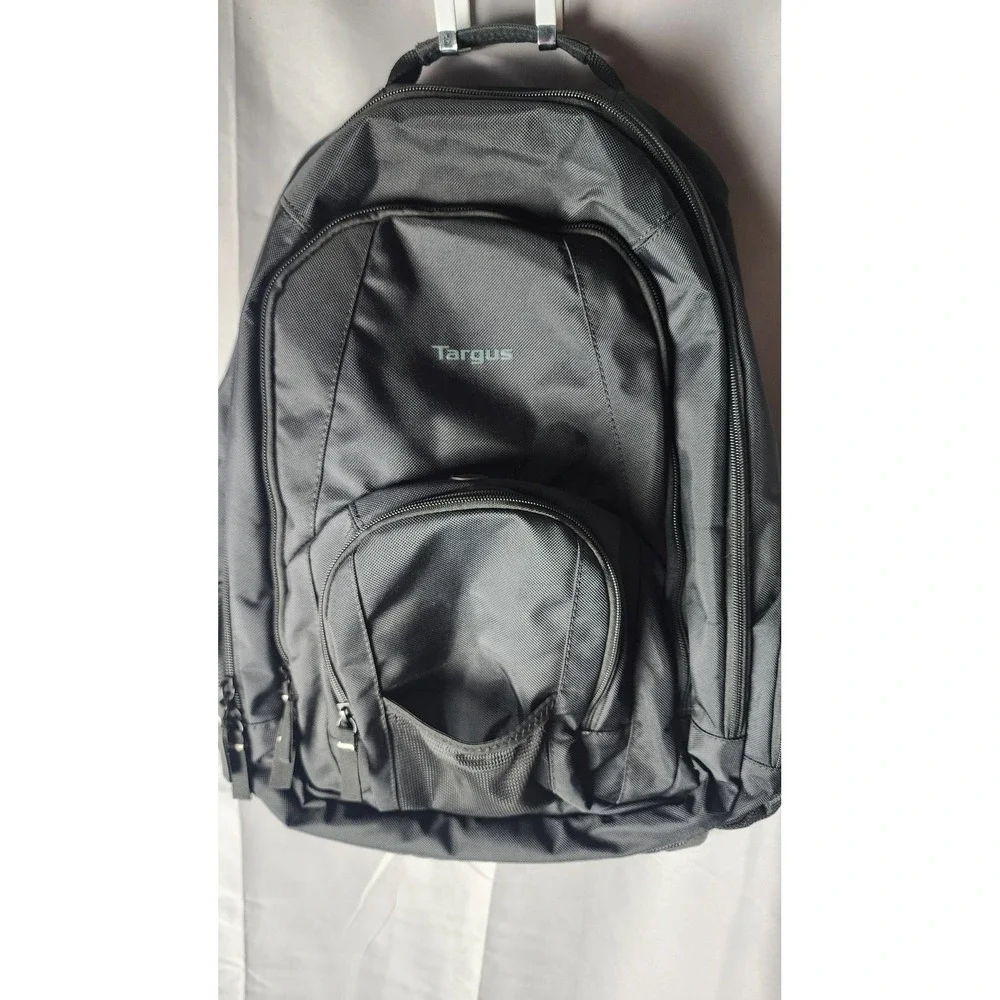 Targus Black Laptop Backpack School Business Travel Bag with Padded Compartment
